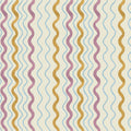 Wavy Stripes, Purple & Mustard Mural Wallpaper - pure wallpaper artwork