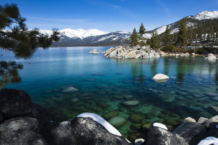 Crystal Alpine Lake Mural Wallpaper