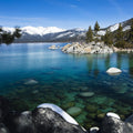 Crystal Alpine Lake Mural Wallpaper - pure wallpaper artwork