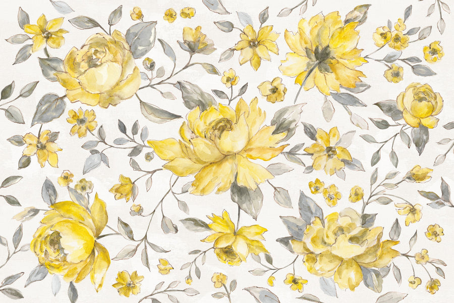 Sunny Flowers Mural Wallpaper