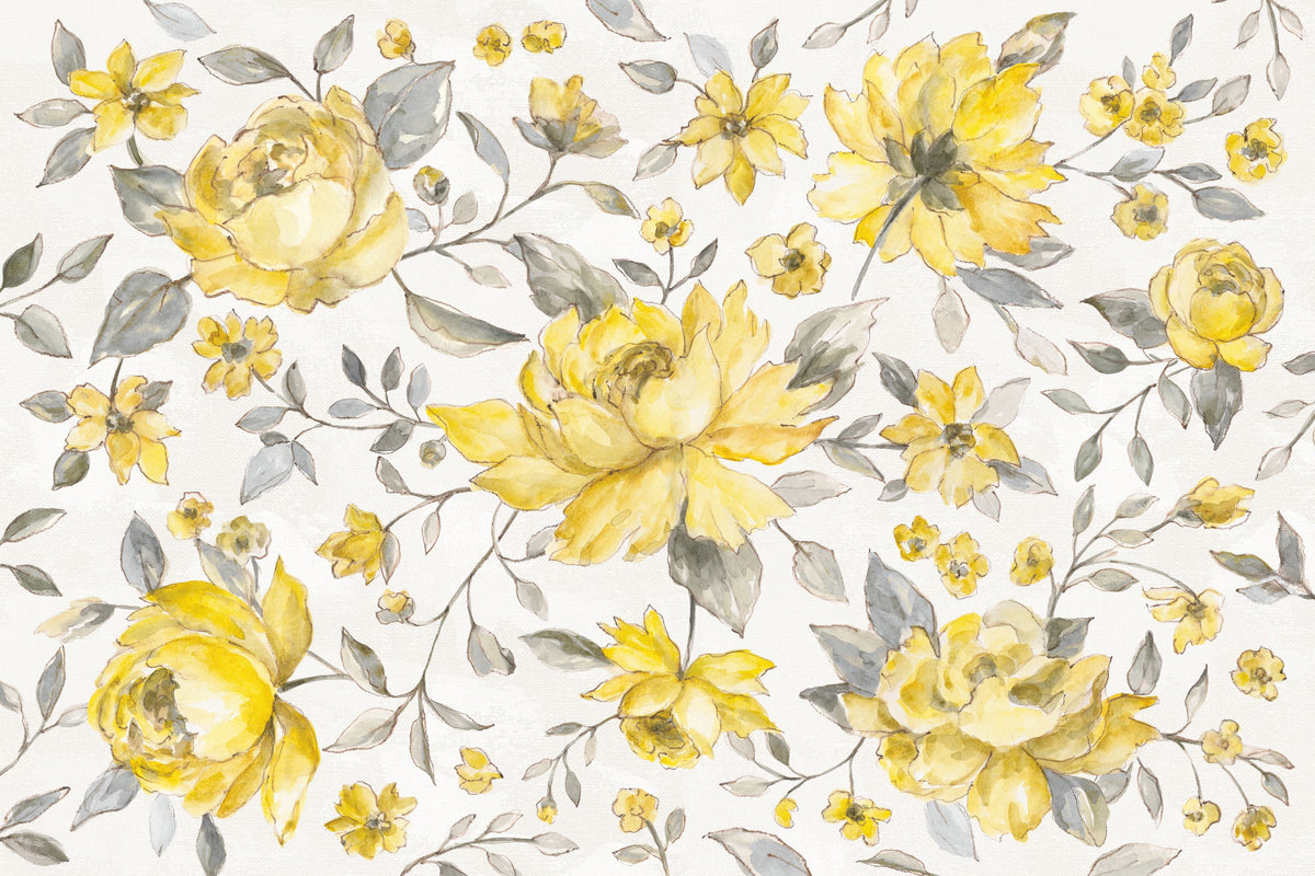 Sunny Flowers Mural Wallpaper - pure wallpaper artwork