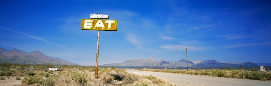 Desert Diner Sign Mural Wallpaper