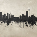 Johannesburg South Africa Skyline Concrete Mural Wallpaper - pure wallpaper artwork