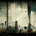 Deconstructed Cityscape Mural Wallpaper - pure wallpaper artwork