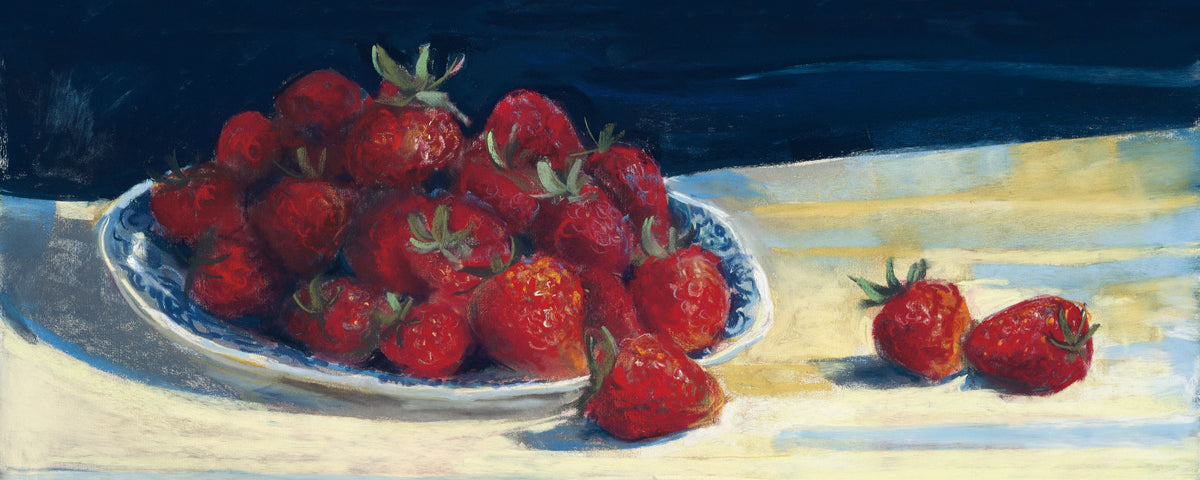 Bowl of Strawberries Mural Wallpaper - pure wallpaper artwork