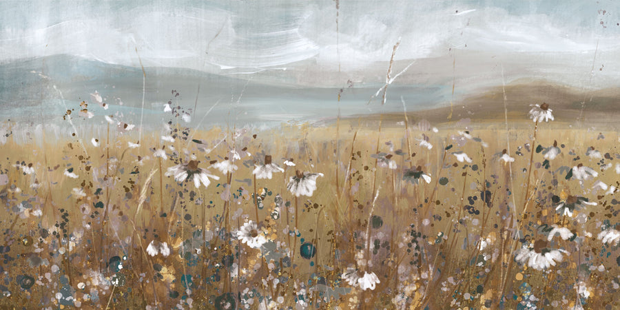Meadow Stroll Neutral Mural Wallpaper
