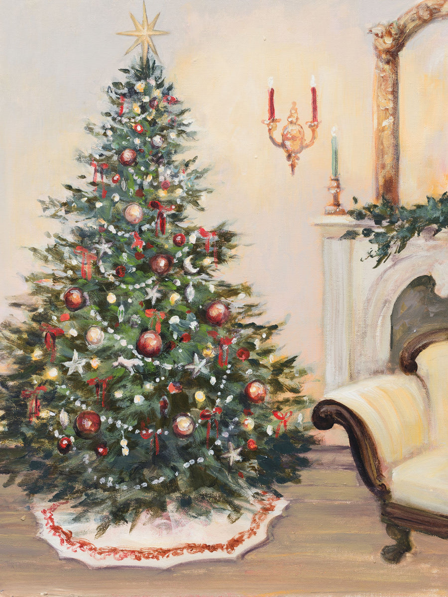 Victorian Christmas Mural Wallpaper