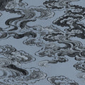 Ukiyo-e Clouds, Denim Blue Mural Wallpaper - pure wallpaper artwork