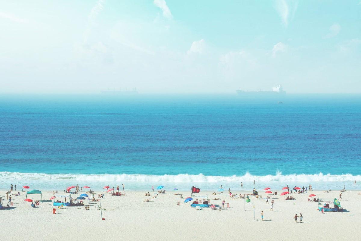 Copacabana Beach Mural Wallpaper - pure wallpaper artwork