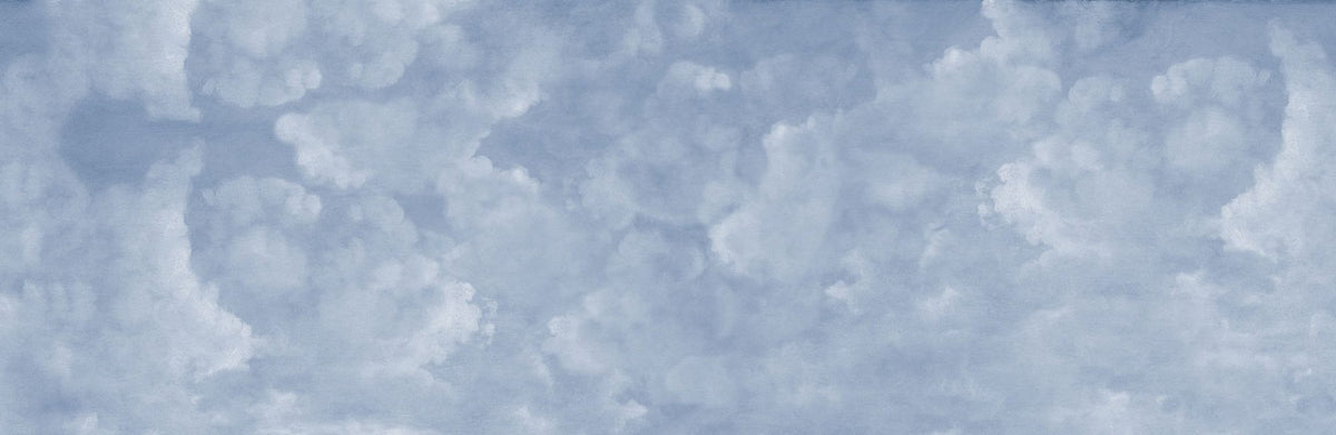 Painted Dreamy Clouds, Blues Mural Wallpaper - pure wallpaper artwork
