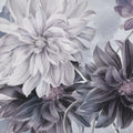 Focus on the Dahlia Gray Mural Wallpaper - pure wallpaper artwork