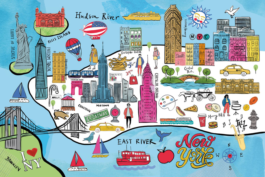 New York Essentials Mural Wallpaper