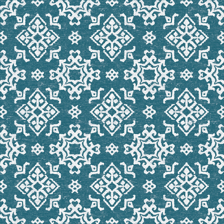 Atlantic Flakes Blue Mural Wallpaper