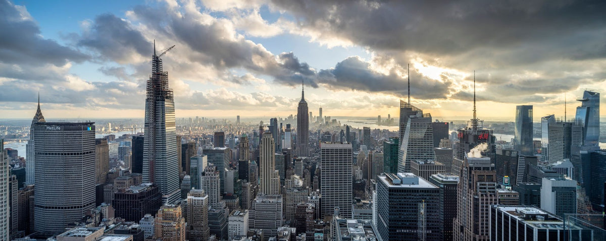 Cloudy Skyline Mural Wallpaper - pure wallpaper artwork