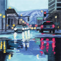 Rainy Road Late Afternoon Mural Wallpaper - pure wallpaper artwork