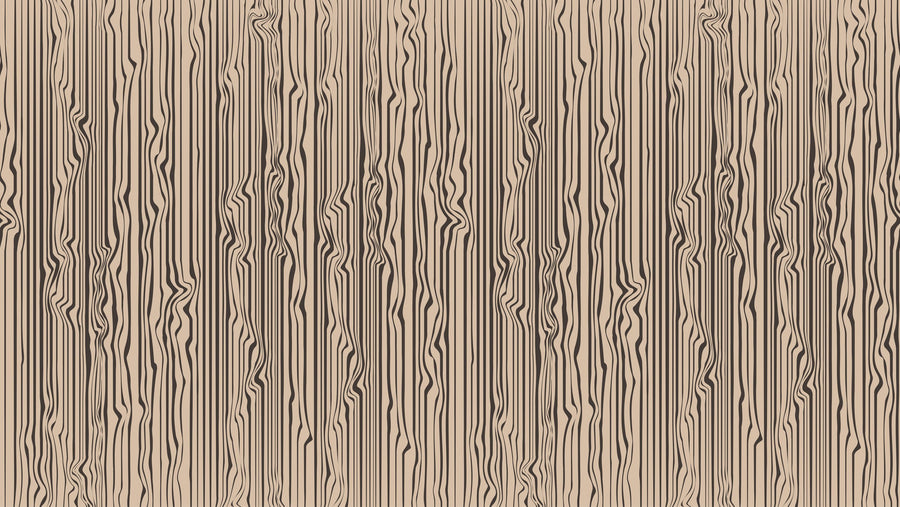 Veneer Lines, Mocha Mural Wallpaper