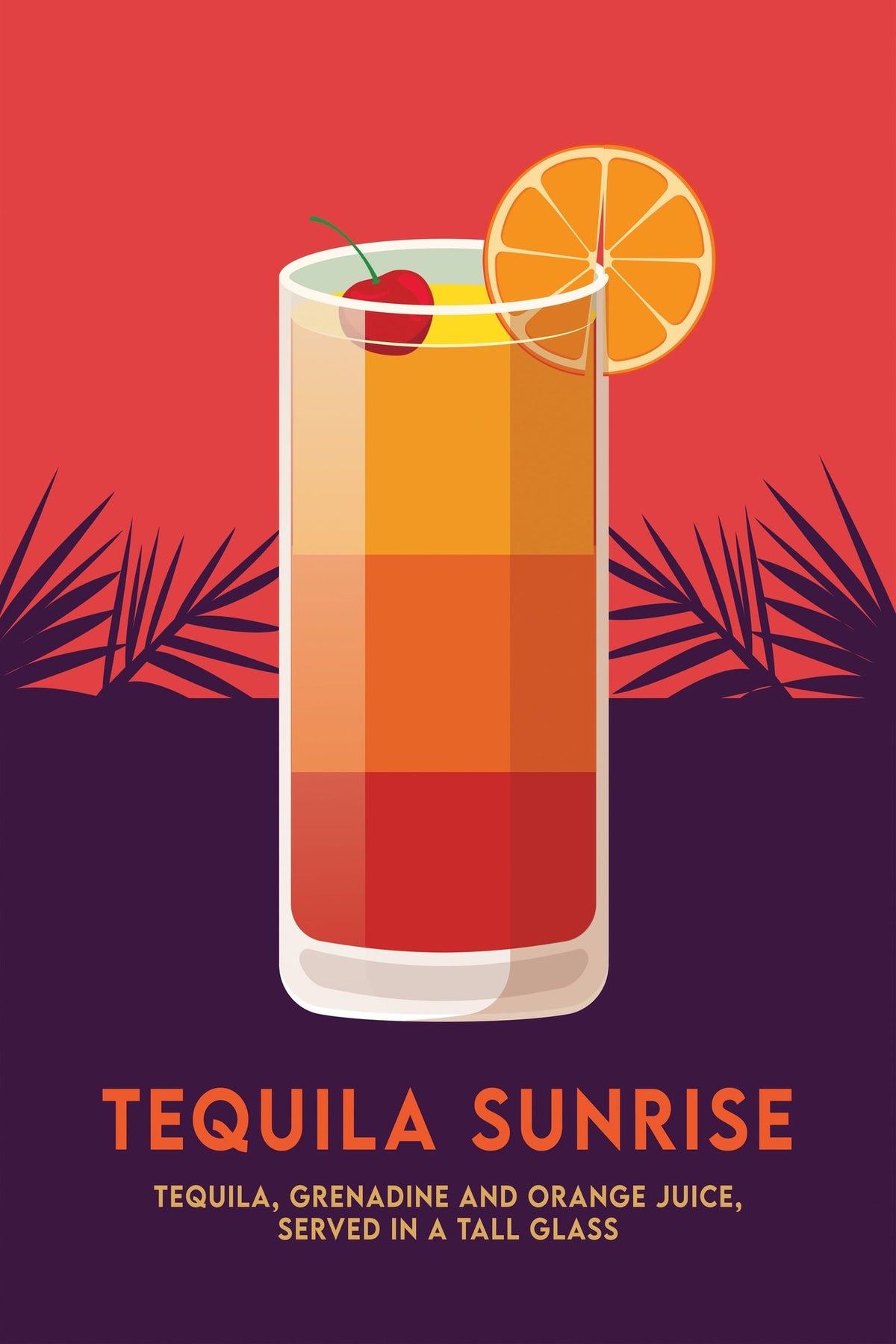 Tequila Sunrise Mural Wallpaper - pure wallpaper artwork