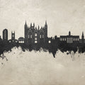 Peterborough England Skyline Concrete Mural Wallpaper - pure wallpaper artwork