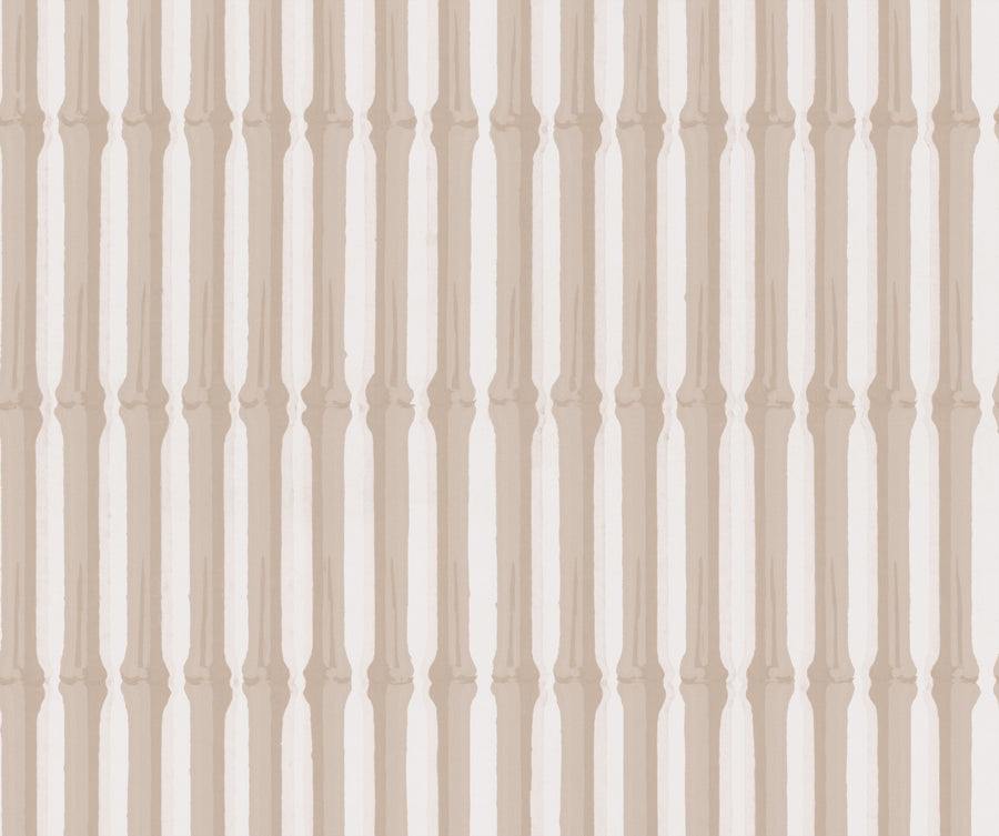 Bamboo Stripes, Blush Mural Wallpaper