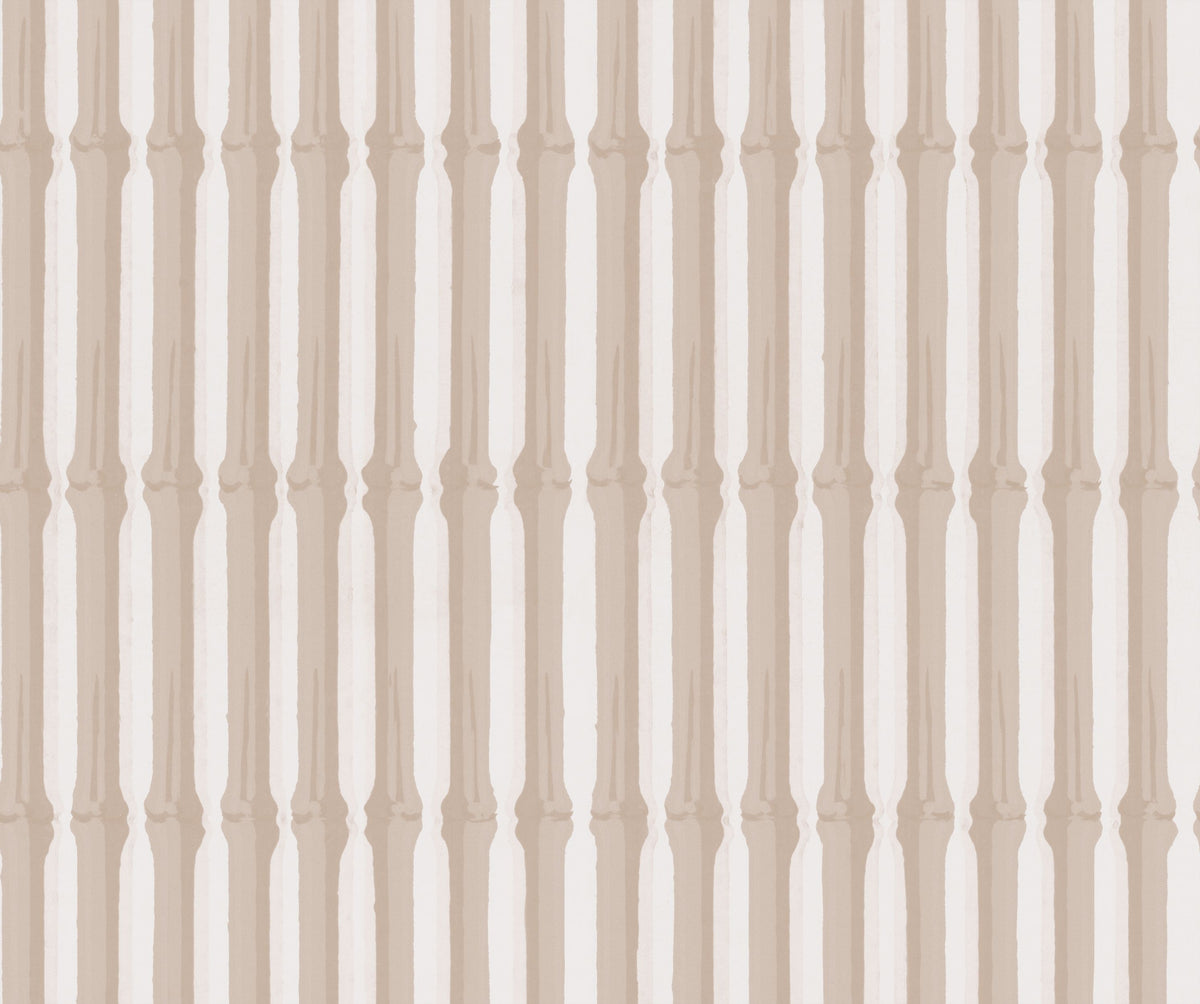 Bamboo Stripes, Blush Mural Wallpaper - pure wallpaper artwork