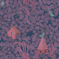 Bird House Oak, Purple Mural Wallpaper - pure wallpaper artwork