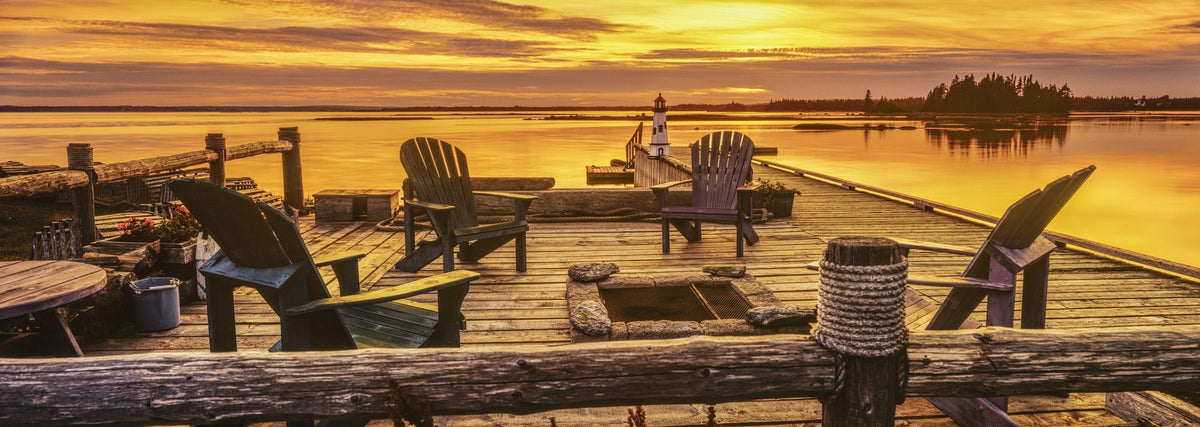 Wooden Pier At Sunset Mural Wallpaper - pure wallpaper artwork