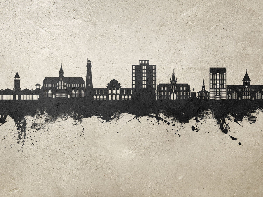 Georgetown Guyana Skyline Concrete Mural Wallpaper
