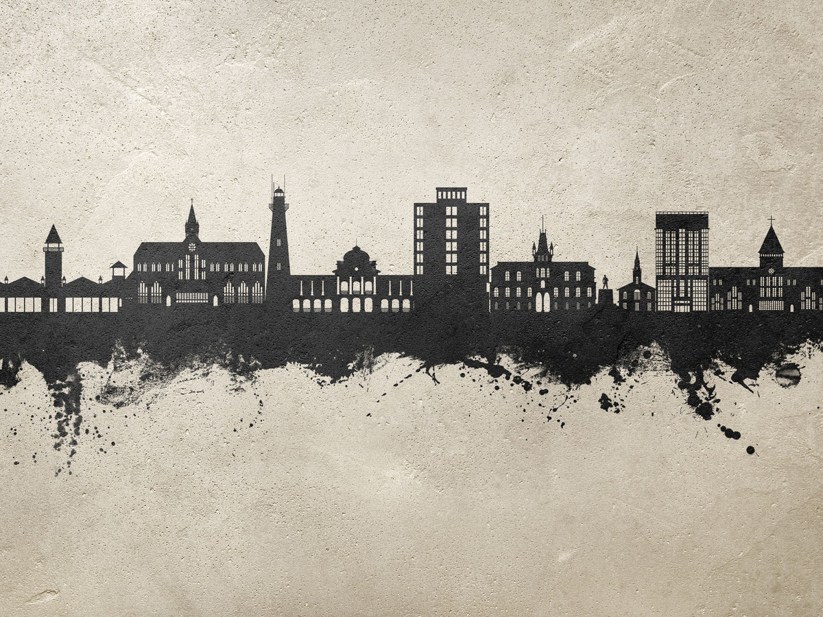 Georgetown Guyana Skyline Concrete Mural Wallpaper - pure wallpaper artwork