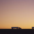 Sunset Convoy Mural Wallpaper - pure wallpaper artwork
