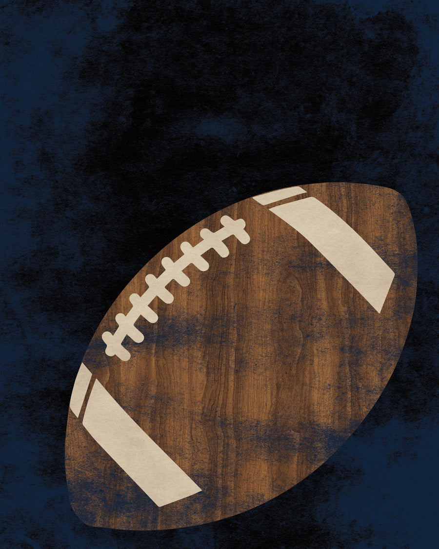 Football Wood Mural Wallpaper