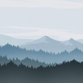 Mountain Blues in Paper Mural Wallpaper - pure wallpaper artwork