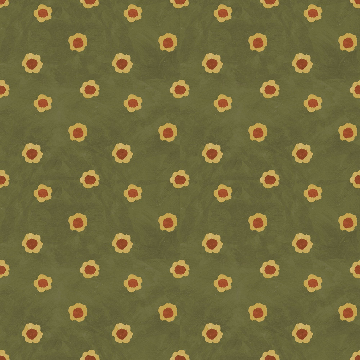 Autumn Buds Green Mural Wallpaper - pure wallpaper artwork