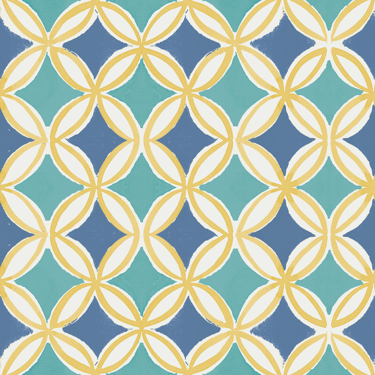 Starcircle Blue Mural Wallpaper - pure wallpaper artwork