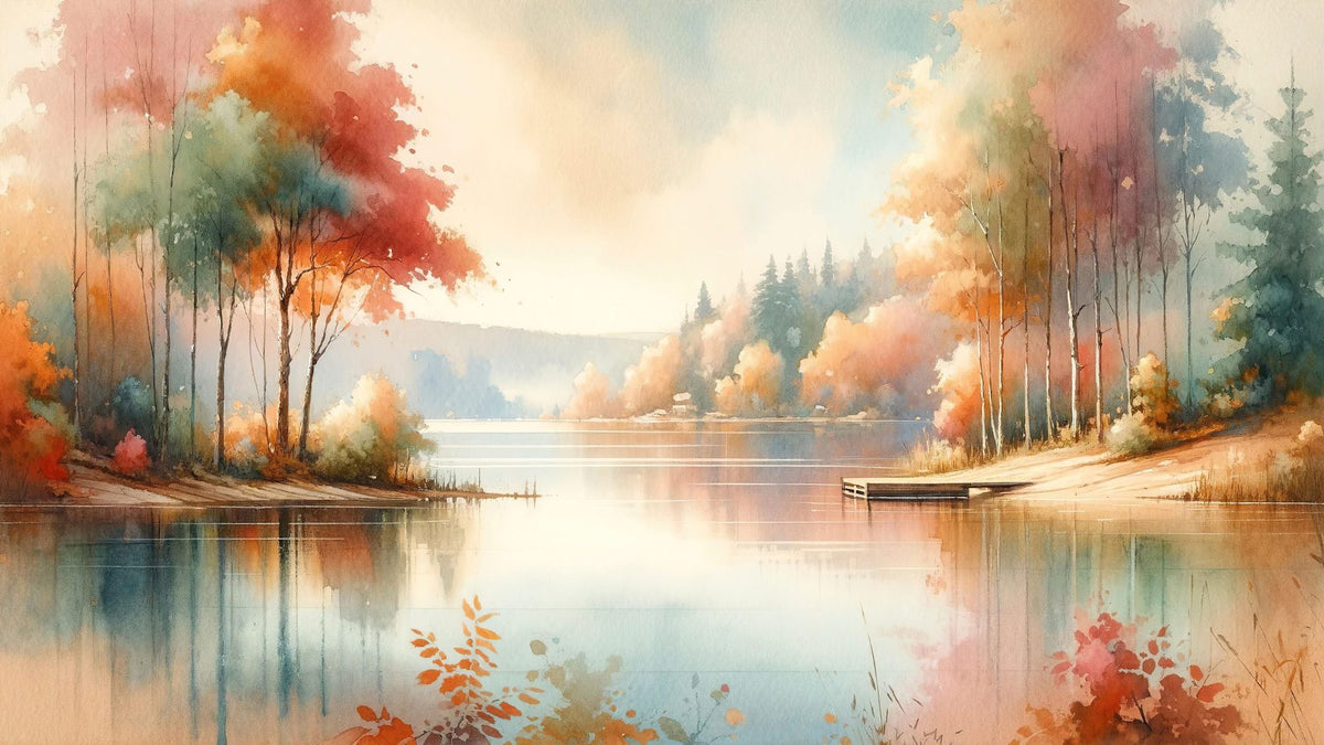 Serene Autumn Mural Wallpaper - pure wallpaper artwork