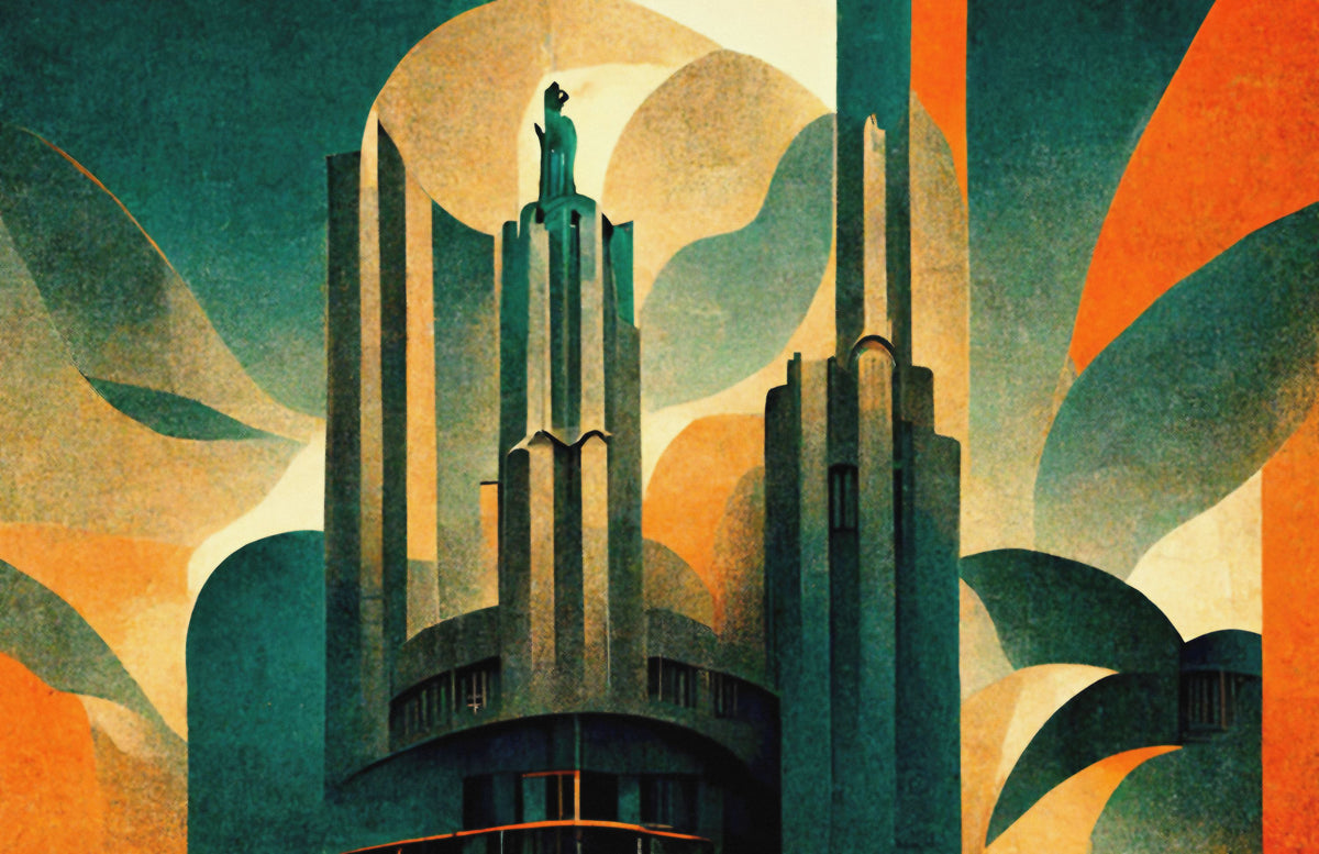 Metropolis Mural Wallpaper - pure wallpaper artwork