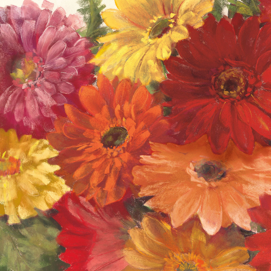 Bountiful Gerberas Square I Mural Wallpaper
