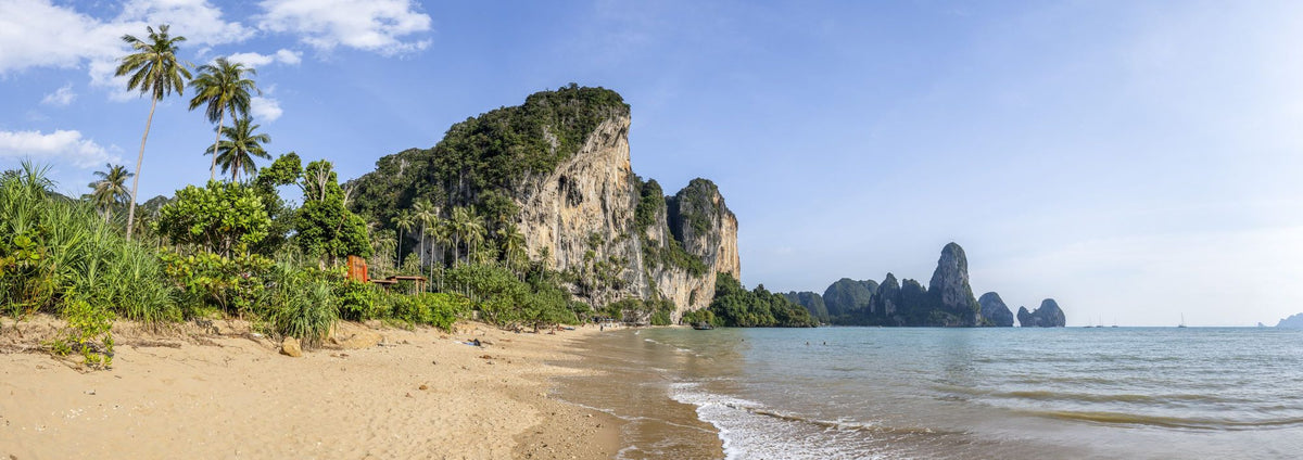 Tropical Cliff Paradise Mural Wallpaper - pure wallpaper artwork