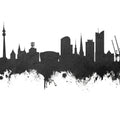 Dortmund Germany Skyline Black & White Mural Wallpaper - pure wallpaper artwork