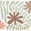 Fern and Flower Mural Wallpaper - pure wallpaper artwork