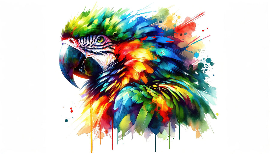 Vibrant Parrot's Tropical Essence Mural Wallpaper