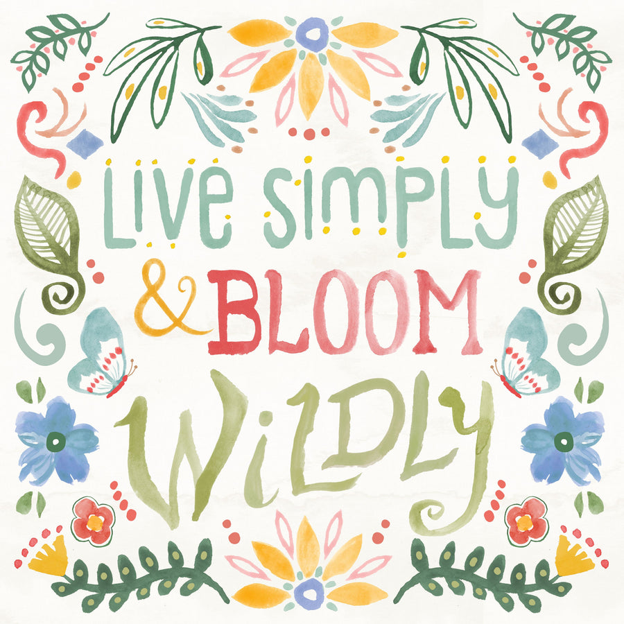 Wild Blooms V Mural Wallpaper