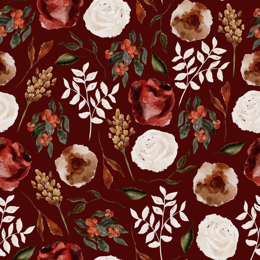 October Rose Mural Wallpaper