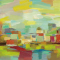 Town by the River Mural Wallpaper - pure wallpaper artwork