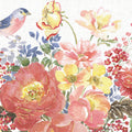 Floral Focus White Mural Wallpaper - pure wallpaper artwork