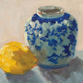 Lemon with Chinoiserie Pot Mural Wallpaper - pure wallpaper artwork