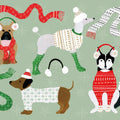 Puppy It's Cold Outside I Mural Wallpaper - pure wallpaper artwork