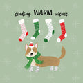Puppy It's Cold Outside III Mural Wallpaper - pure wallpaper artwork