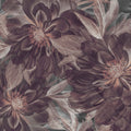 Foliage Study - Dark Plum Mural Wallpaper - pure wallpaper artwork