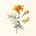 Autumn Marigold II Mural Wallpaper - pure wallpaper artwork