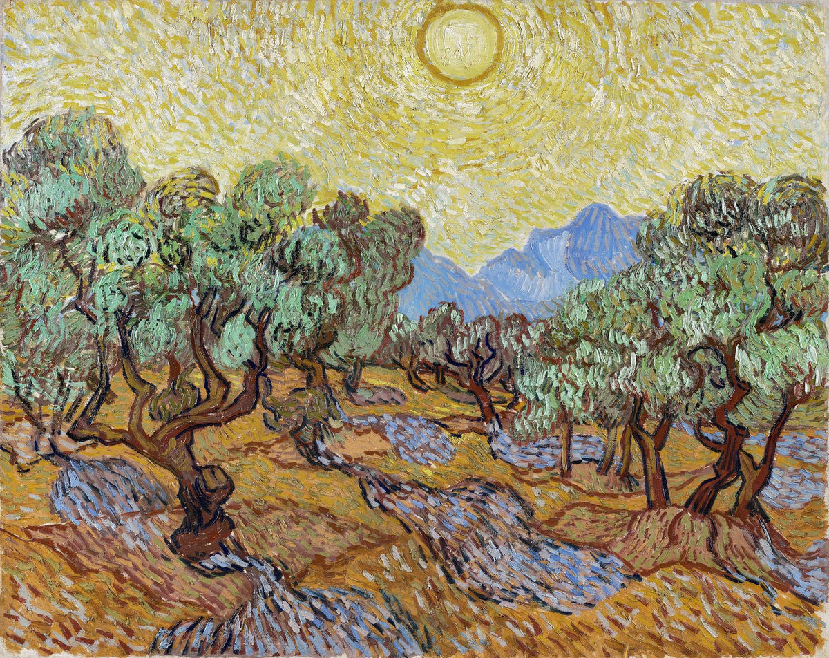 Olive Trees Mural Wallpaper - Warm Tone - pure wallpaper artwork